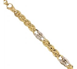 Men's Bracelet in Yellow and White Gold 803321732393