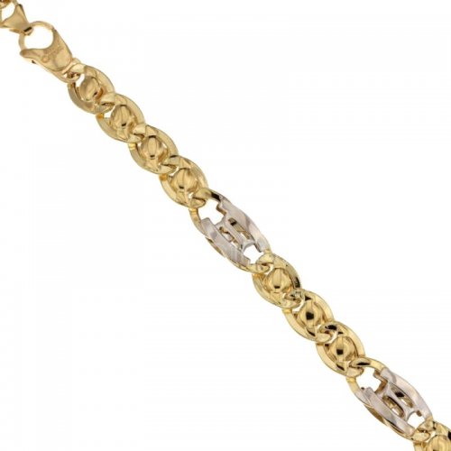 Bracciale Uomo in Oro Giallo e Bianco 803321732393