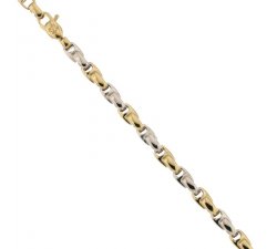 Men's Bracelet in Yellow and White Gold 803321734682