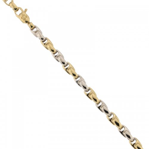 Men's Bracelet in Yellow and White Gold 803321734682