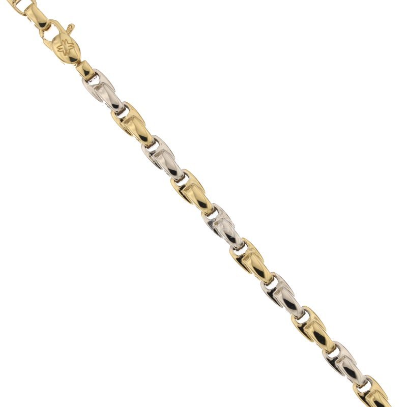 Herrenarmband aus Gelb- und Weißgold 803321734682