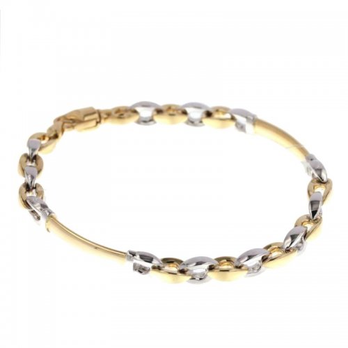 Herrenarmband aus Gelb- und Weißgold 803321726082