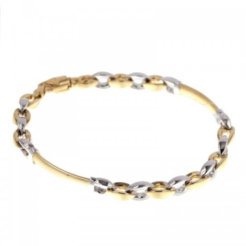 Men's Bracelet in Yellow and White Gold 803321726082
