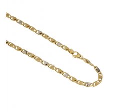 Yellow and White Gold Men's Necklace 803321712142