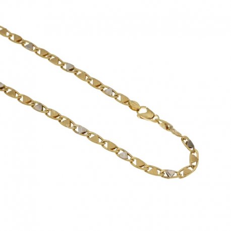 Yellow and White Gold Men's Necklace 803321712142