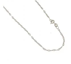 Collana Unisex in Oro Bianco 803321720918