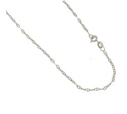 Unisex Necklace in White Gold 803321720918