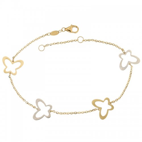 Bracciale da bimba Oro giallo e bianco 803321736074