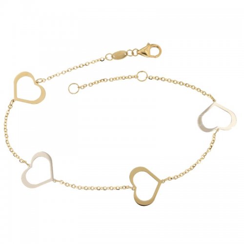 Bracciale da bimba Oro giallo e bianco 803321736072