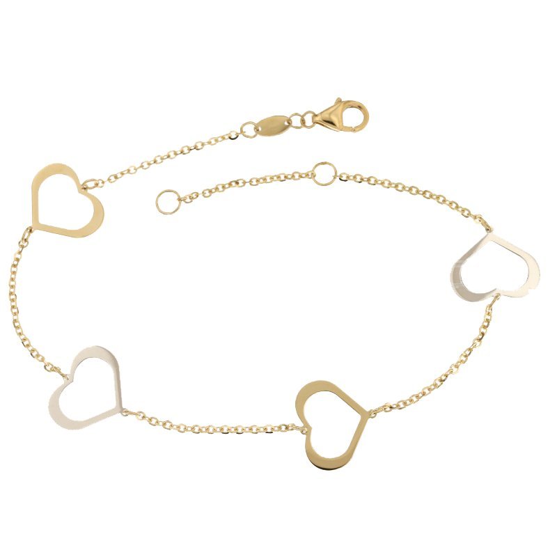 Kinderarmband Gelb- und Weißgold 803321736072