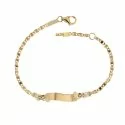 Bracciale per bambini in oro giallo e bianco 803321736201