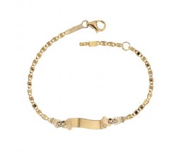 Children's bracelet in yellow and white gold 803321736201