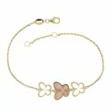Yellow gold butterfly bracelet for women 803321735299