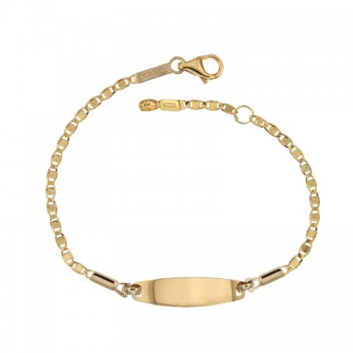 Bracciale per bambini in oro giallo e bianco 803321736209