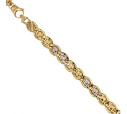 Bracciale Uomo in Oro Giallo e Bianco 803321732392