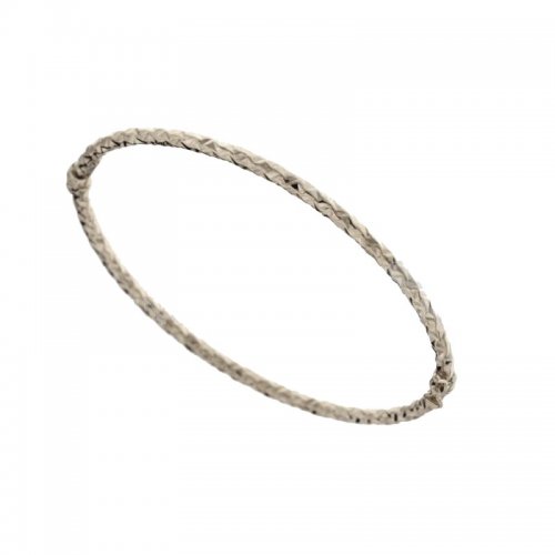 Starres Armband für Damen in Weißgold 803321728685