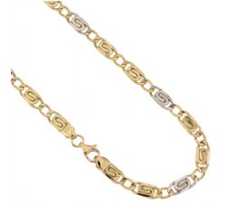 Yellow and White Gold Men's Necklace 803321712308