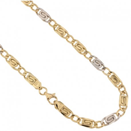 Collana Uomo in Oro Giallo e Bianco 803321712308