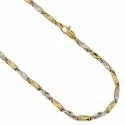 Yellow and White Gold Men's Necklace 803321717860