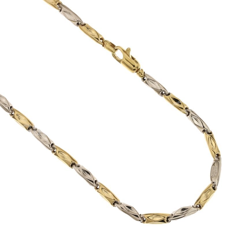 Herren-Halskette aus Gelb- und Weißgold 803321717860