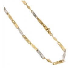 Herren-Halskette aus Gelb- und Weißgold 803321717636