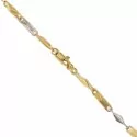 Bracciale Uomo in Oro Giallo e Bianco 803321717339