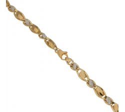 Herrenarmband aus Gelb- und Weißgold 803321714646