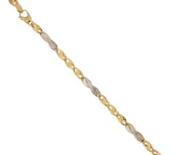 Herrenarmband aus Gelb- und Weißgold 80332172388