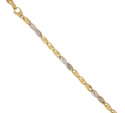 Men's Bracelet in Yellow and White Gold 803321732388