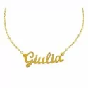 Necklace with small customizable name in gold Facco Gioielli