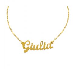 Necklace with small customizable name in gold Facco Gioielli