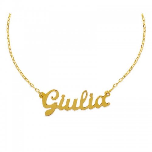 Collana con nome piccolo personalizzabile in oro Facco Gioielli