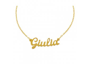 Collana con nome piccolo personalizzabile in oro Facco Gioielli