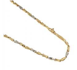 Yellow and White Gold Men's Necklace 803321717603