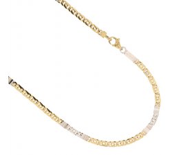 Herren-Halskette aus Gelb- und Weißgold 803321735548