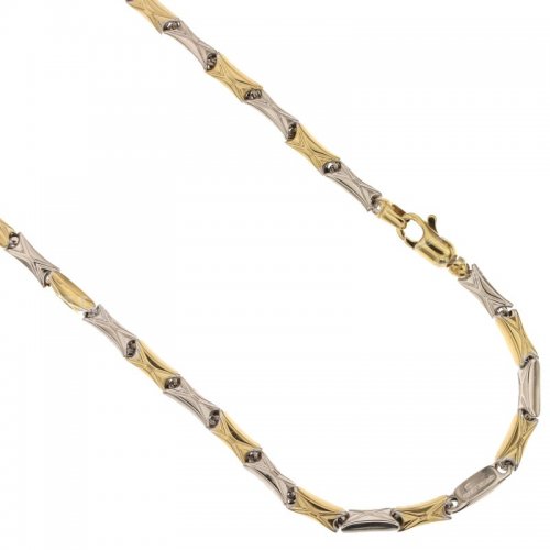 Collana Uomo in Oro Giallo e Bianco 803321717537