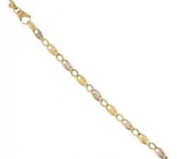 Men's Bracelet in Yellow and White Gold 803321729939