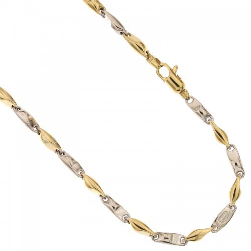 Collana Uomo in Oro Giallo e Bianco 803321717466