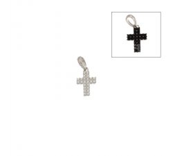 Doppelseitiges Damenkreuz in Weißgold 803321725544