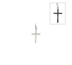 Double-sided women's cross in White Gold 803321725597