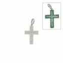 Double-sided women's cross in White Gold 803321725559