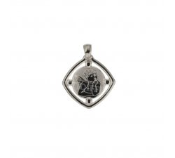 White gold angel pendant 803321714901