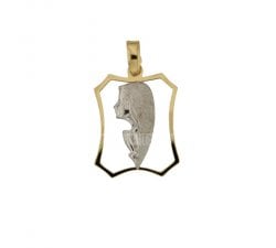 Pendant Madonna yellow and white gold 803321714830
