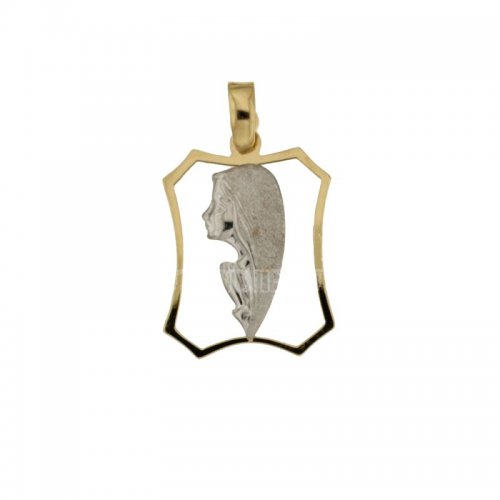 Pendant Madonna yellow and white gold 803321714830