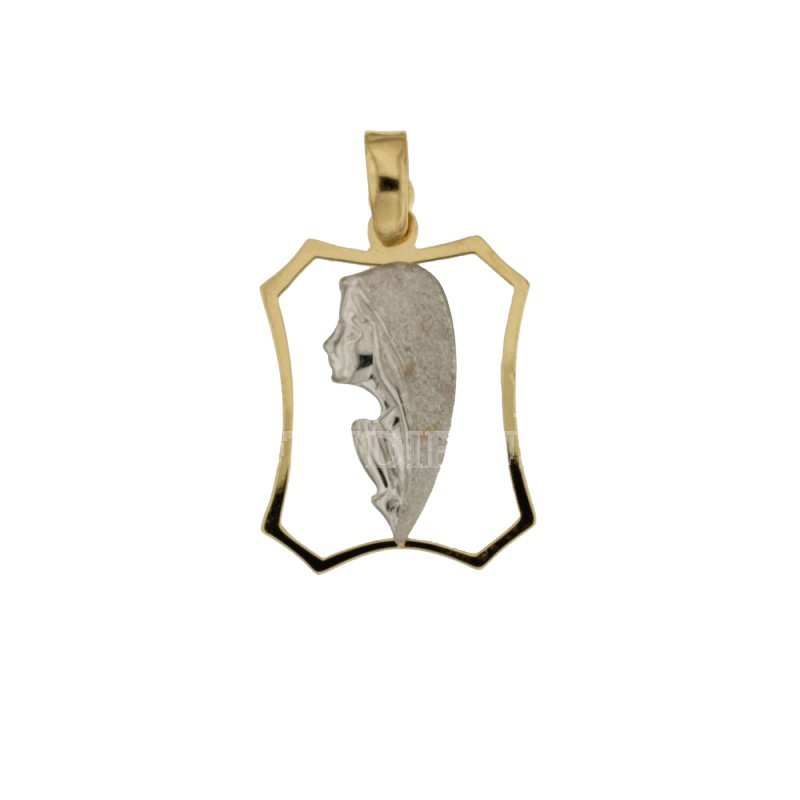 Pendant Madonna yellow and white gold 803321714830