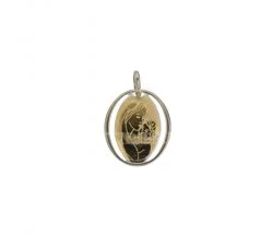 Pendant Madonna yellow and white gold 803321714874