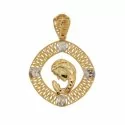 Pendant Madonna yellow and white gold 803321731672