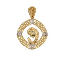 Pendant Madonna yellow and white gold 803321731672