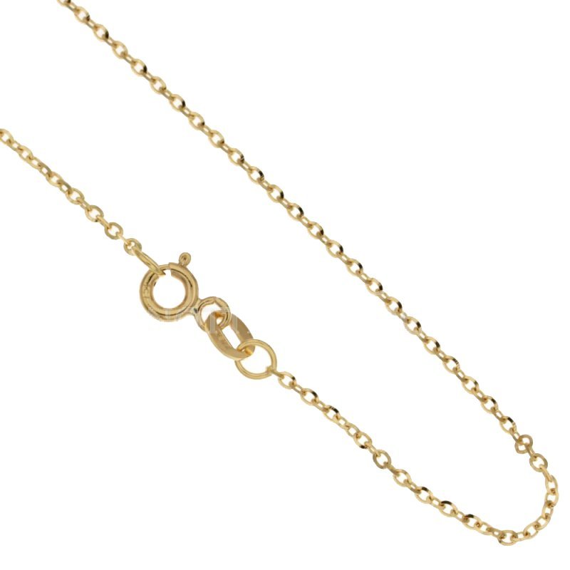CARISSMA Collana Donna Oro Giallo 9k (375) | Catena Curb T-Bar 80 Lunghezza 46cm | Regalo Di Lusso