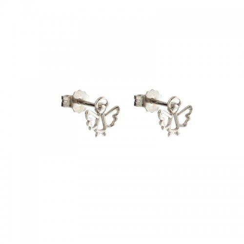 White Gold Angel Earrings 803321730757